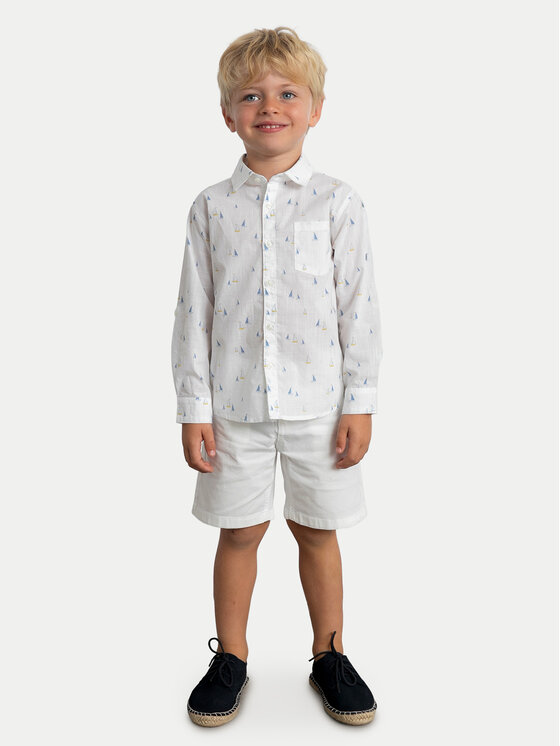 Mayoral Mayoral Camicia 3119 Bianco Regular Fit