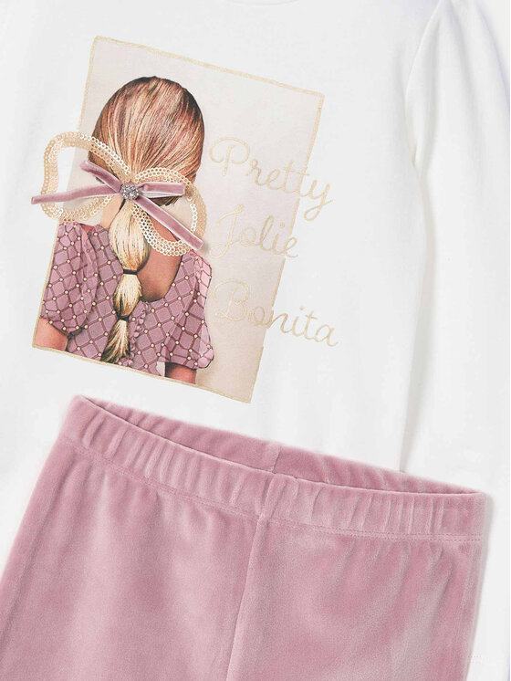 Mayoral Mayoral Set majica i leggins 4705 Ružičasta Regular Fit