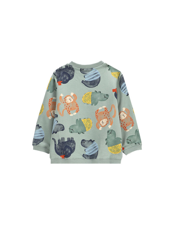 Coccodrillo Coccodrillo Суитшърт WC5132101SBN Зелен Regular Fit