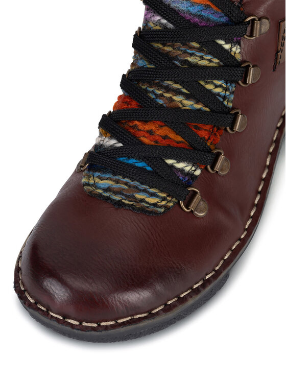 Rieker Rieker Īsie zābaki 73343-35 Bordo