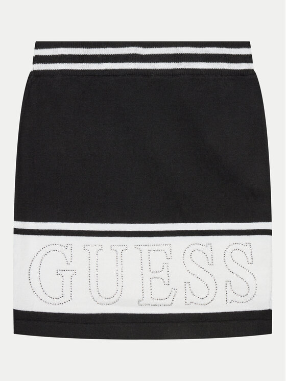 Guess Guess Szoknya J4YD05 Z3GW0spó Fekete Regular Fit
