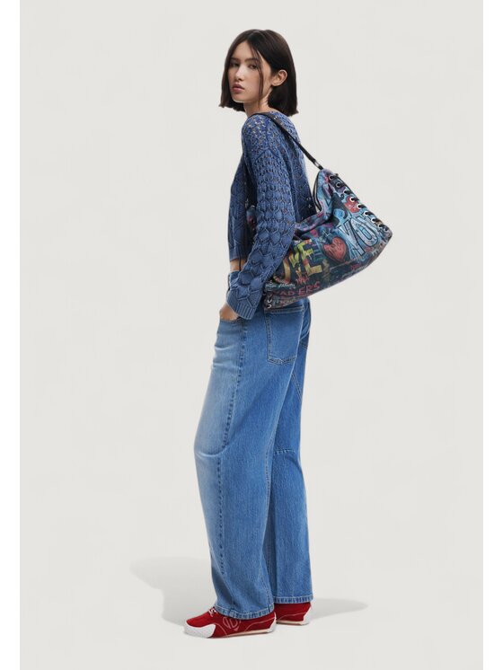 Desigual Desigual Σάκος BAG_PIZZICATO LEIRI Μαύρο