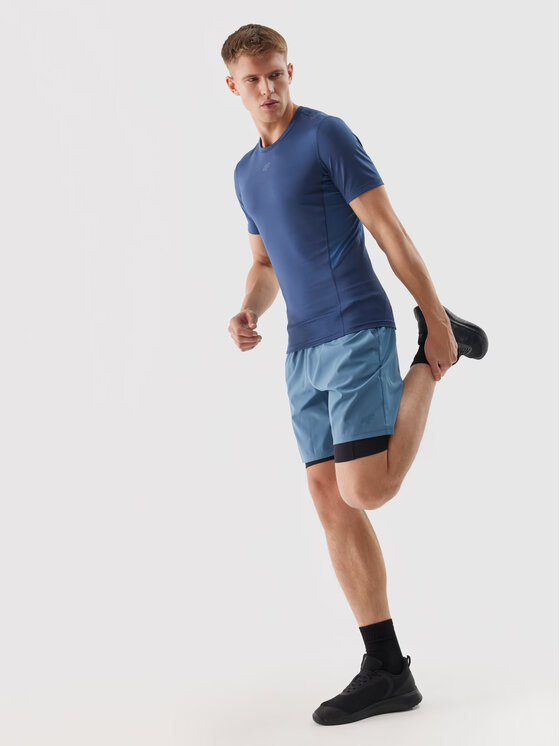 4F 4F Športové kraťasy 4FWSS24TFSHM574-33S Modrá Regular Fit