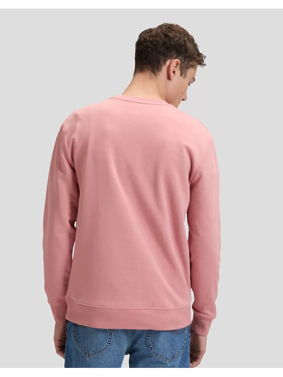 Lee Lee Felpa PATCH CREW SWS Arancione Regular Fit