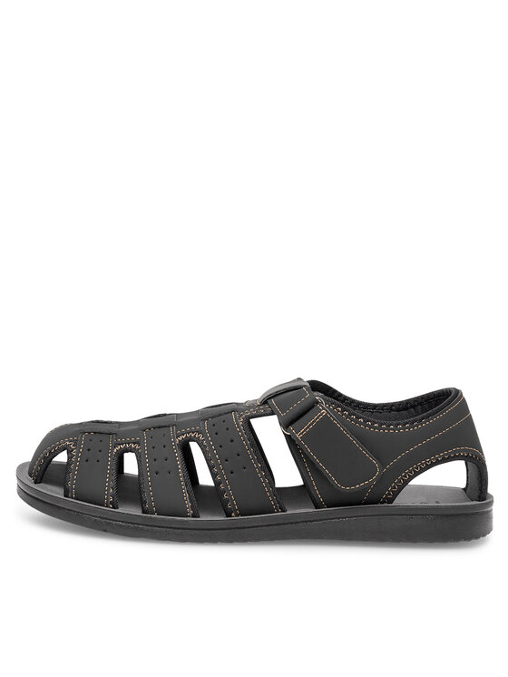 Lanetti Lanetti Sandali MSS20504-01 Črna