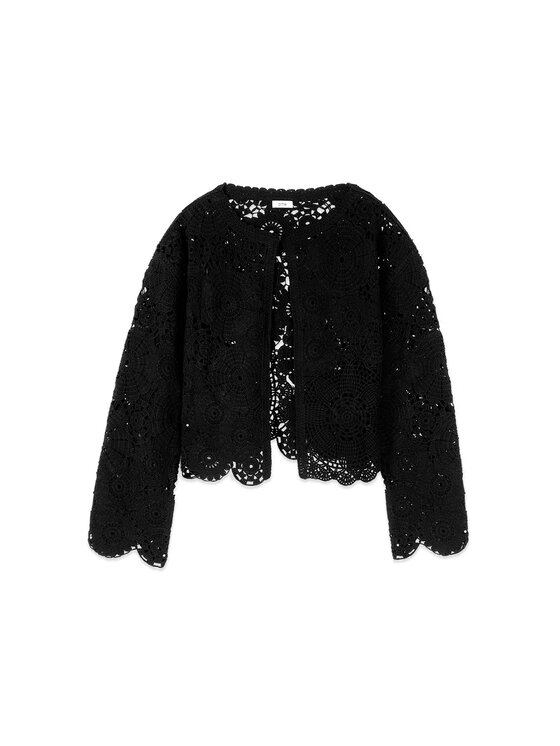 Oltre Oltre Maglione M352J005607N033 Nero Cropp Fit