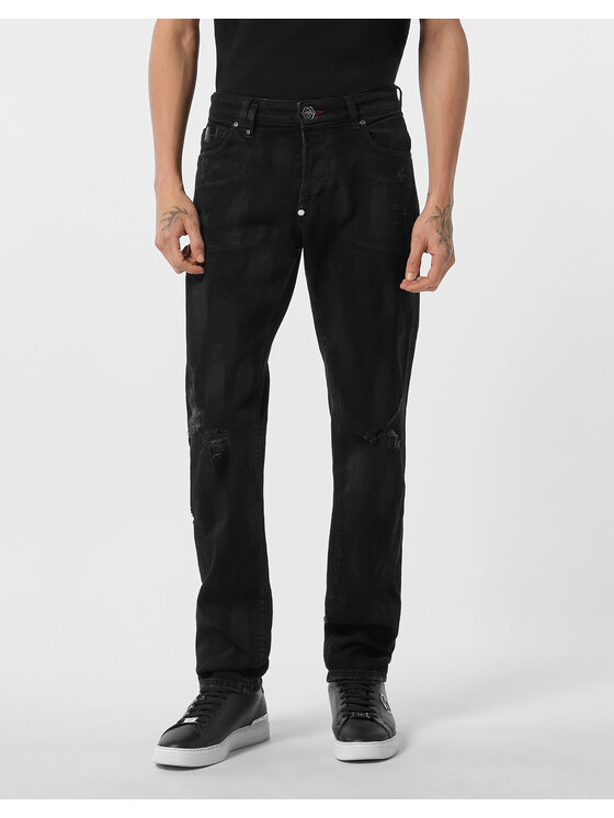 PHILIPP PLEIN PHILIPP PLEIN Jeansy 26879 Czarny Straight Fit