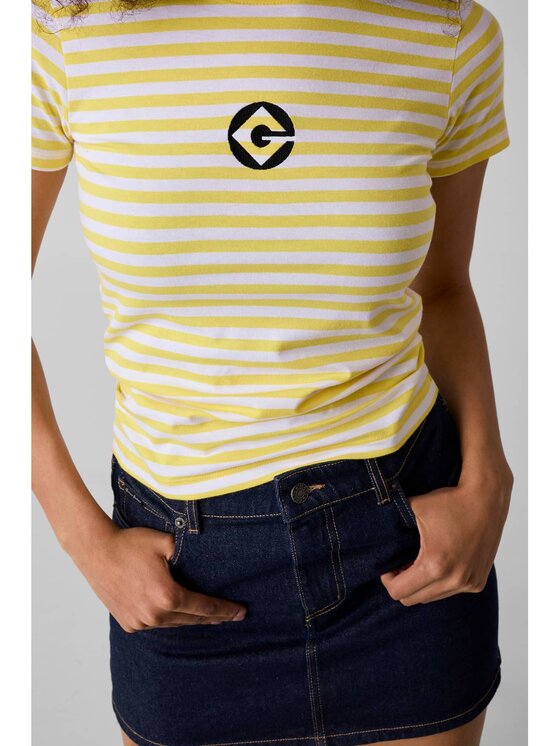 Guess Guess T-Shirt 183594 Żółty Classic Fit