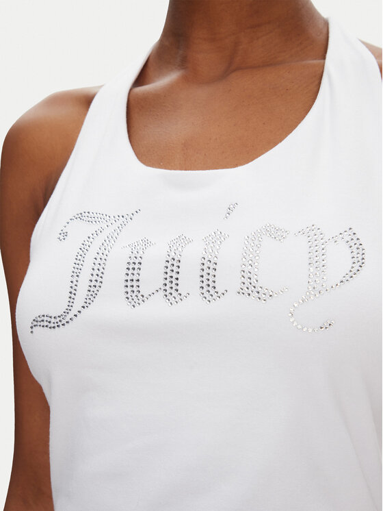 Juicy Couture Juicy Couture Top Tied JCWCT125306 Biały Slim Fit