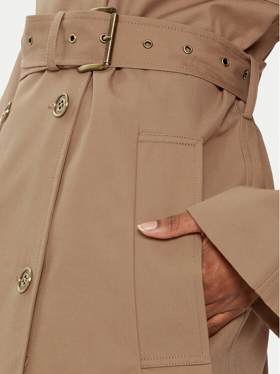 MICHAEL Michael Kors MICHAEL Michael Kors Trencz MR520FLDTY Beżowy Oversize