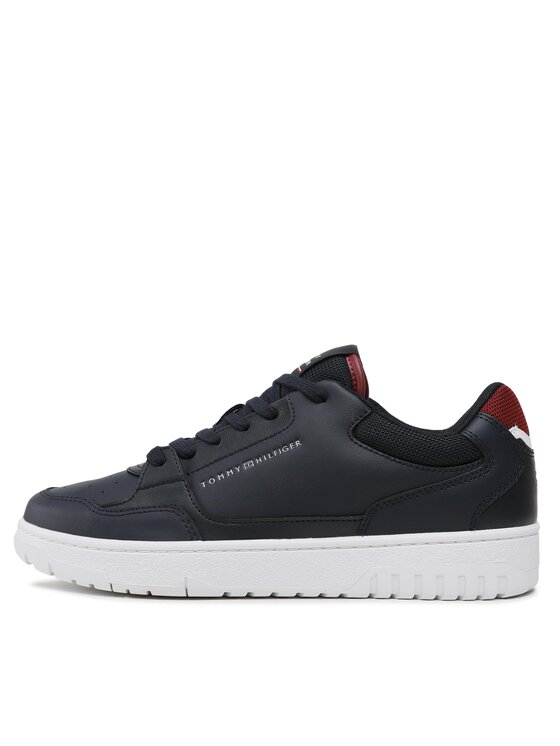 Tommy Hilfiger Tommy Hilfiger Sneakersy Basket Core Leather FM0FM04693 Tmavomodrá