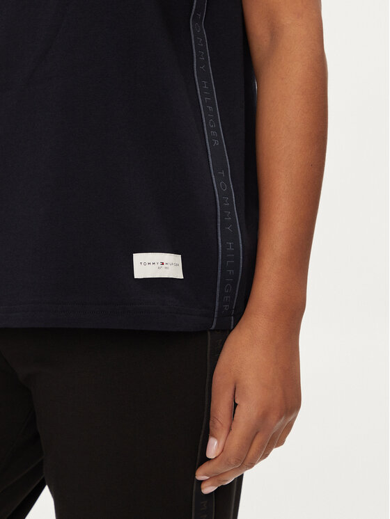 Tommy Hilfiger Tommy Hilfiger Tričko UW0UW04873 Tmavomodrá Relaxed Fit