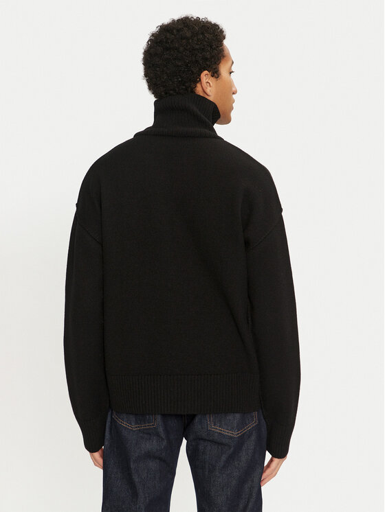 AMI PARIS AMI PARIS Garbó BFUKS406.018 Fekete Regular Fit