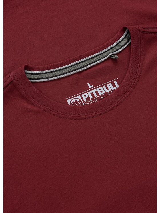 PITBULL PITBULL T-Shirt DOG SD Bordowy Regular Fit