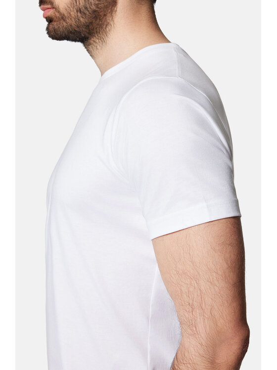 Lancerto Lancerto T-Shirt Kenneth TS073124000022 Biały Regular Fit