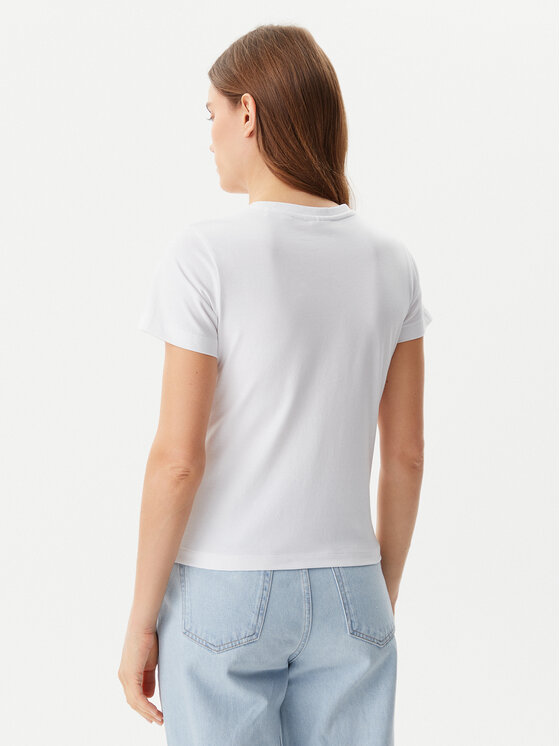 Guess Guess Tricou V5GI15 J1314 Alb Slim Fit