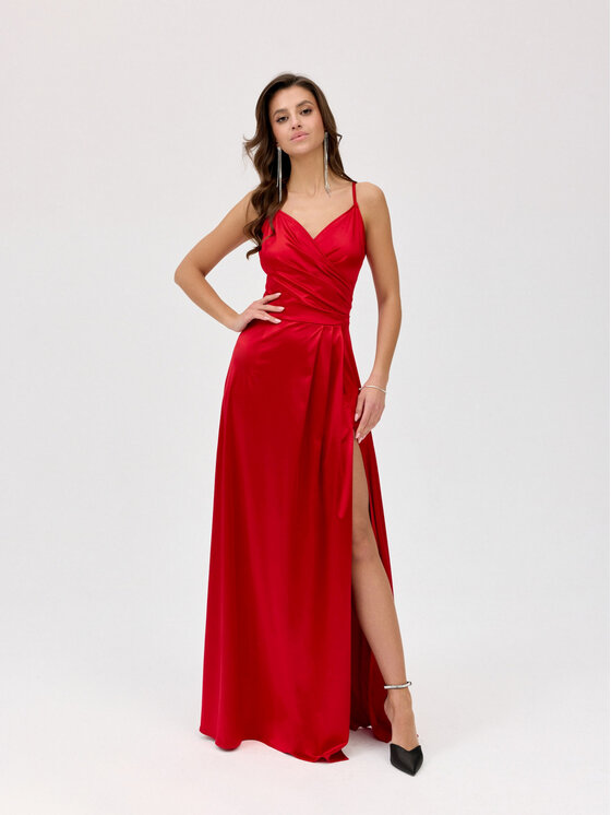 Sukienka wieczorowa Roco Fashion, Rozmiar 36, Czerwona, Salma