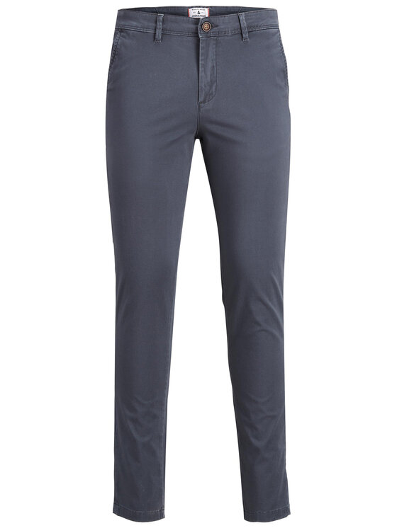 Jack & Jones Jack & Jones Chino kalhoty Jjimarco Jjbowie 12176042 Šedá Slim Fit