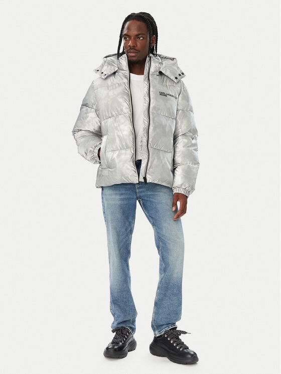 Karl Lagerfeld Jeans Karl Lagerfeld Jeans Žieminė striukė B4M15032 Pilka Regular Fit