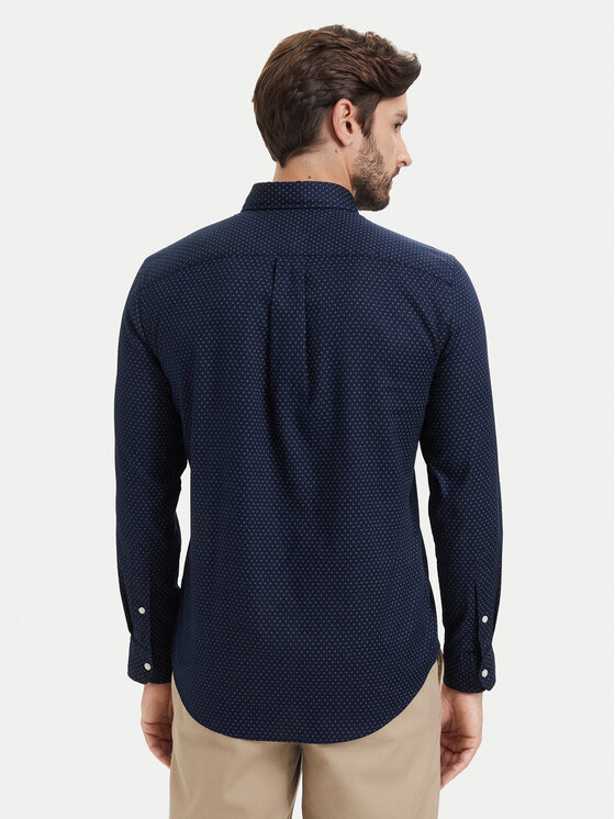Tommy Hilfiger Tommy Hilfiger Koszula Poplin MW0MW43318 Granatowy Regular Fit