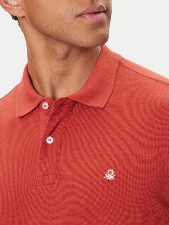 United Colors Of Benetton United Colors Of Benetton Polo 3089J3204 Μπορντό Regular Fit