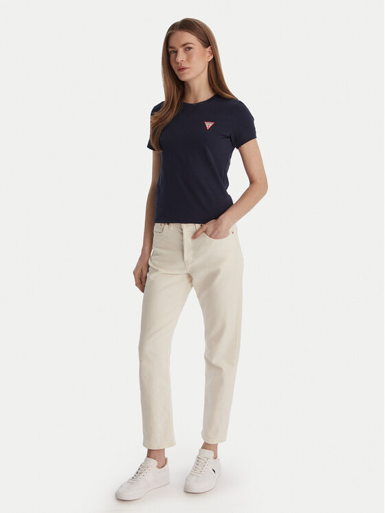 Guess Guess Tricou W2YI44 J1314 Bleumarin Regular Fit