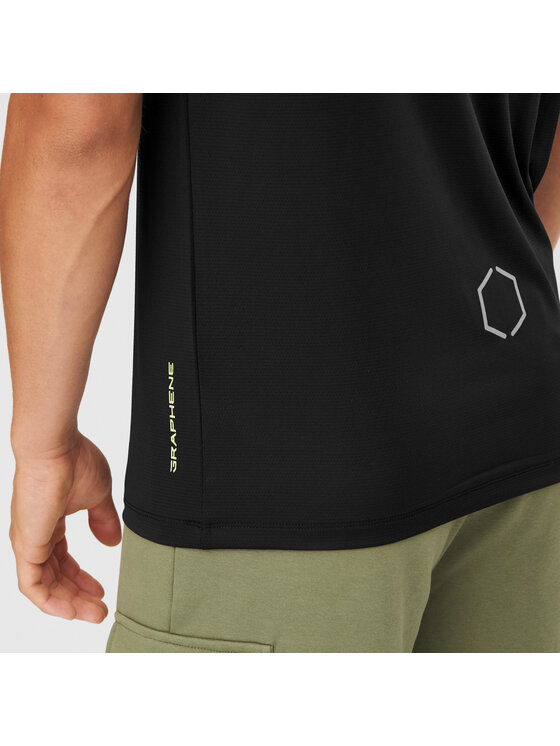Alpinus Alpinus T-Shirt Dirfi Czarny Regular Fit