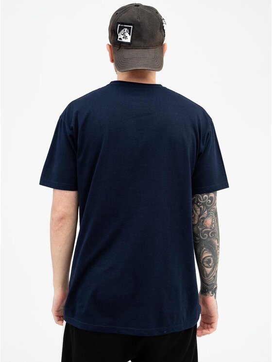 Jigga Wear Jigga Wear T-Shirt Koszulka Z Krótkim Rękawem Jigga Wear Mini Crown Granatowa S Granatowy Regular Fit