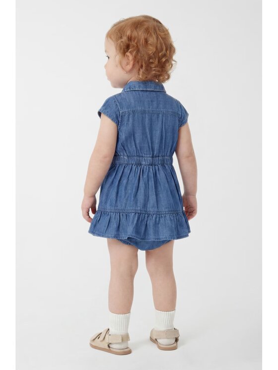 Guess Kids Guess Kids Sukienka codzienna 182537 Niebieski Classic Fit
