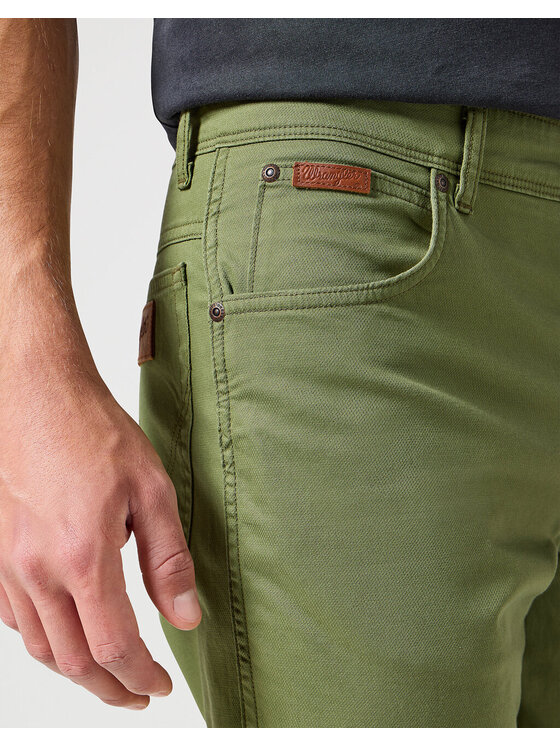 Wrangler Wrangler Spodnie materiałowe TEXAS Zielony Regular Fit