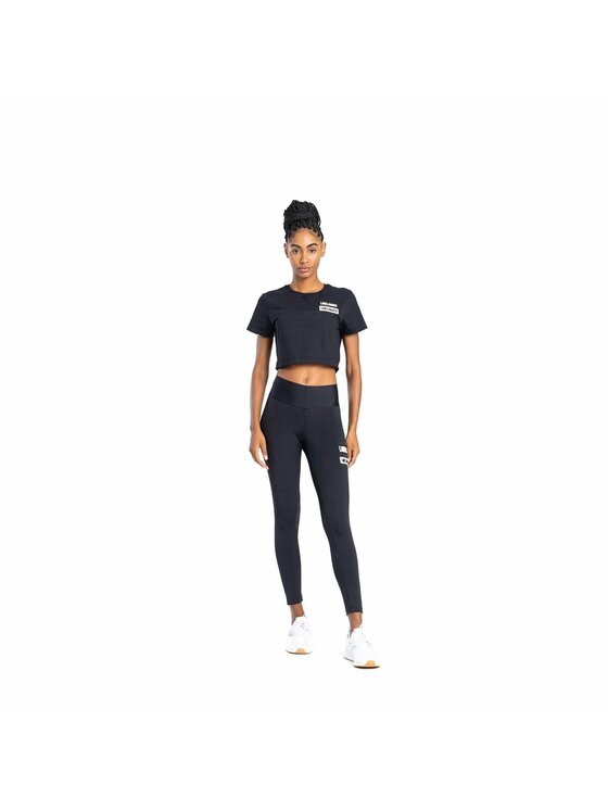 LaBellaMafia LaBellaMafia Legginsy LABELLAMAFIA LEGGING GO ON BLACK Czarny Regular Fit