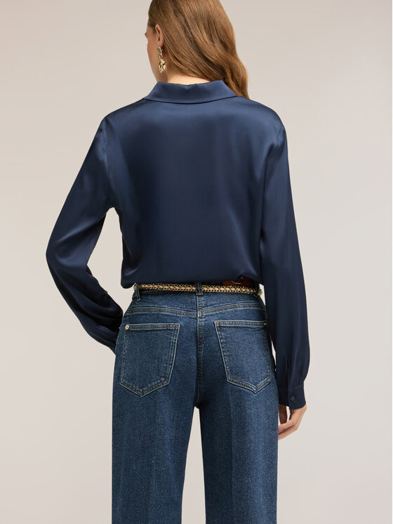 Motivi Motivi Camicia 5192Q400953N034 Blu Regular Fit