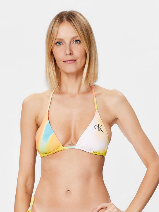 Calvin Klein Swimwear Gornji Dio Kupaćeg Kostima KW0KW02079 Šarena