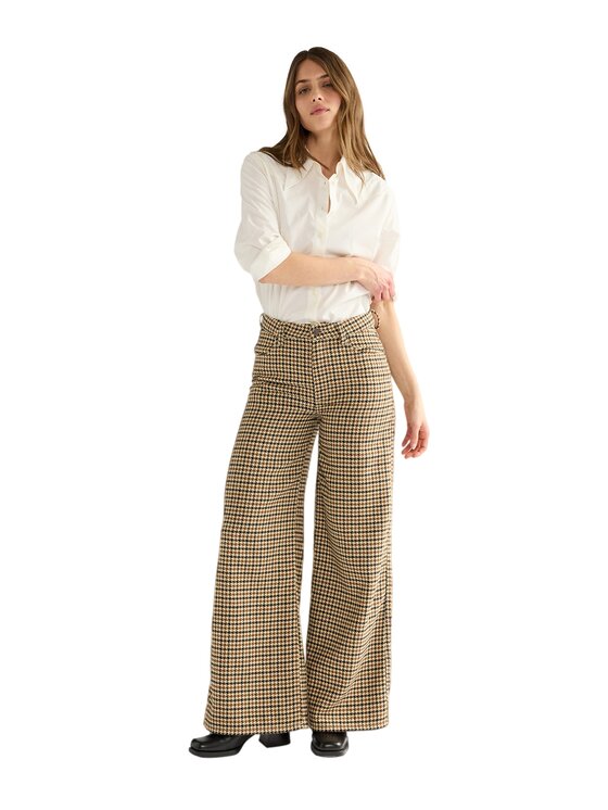 Wrangler Wrangler Spodnie materiałowe 112386726 Brązowy Regular Fit