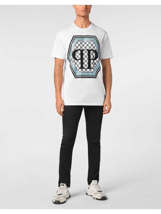 PHILIPP PLEIN PHILIPP PLEIN T-shirt 22601 Bianco Regular Fit
