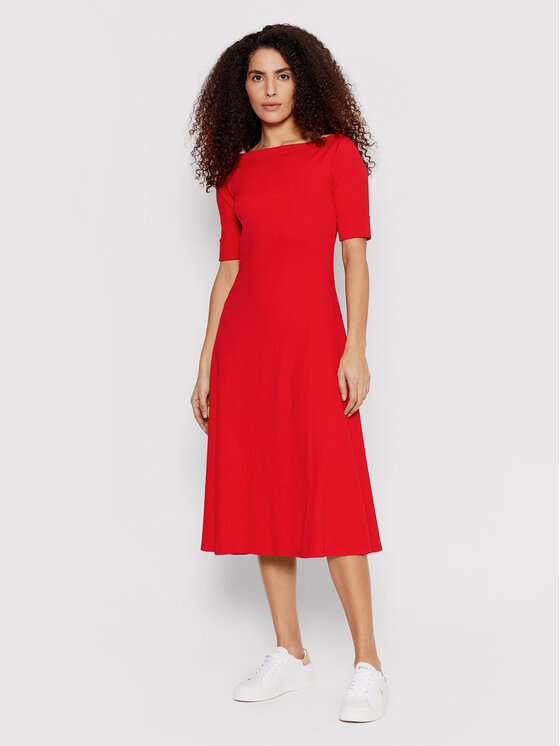 LAUREN RALPH LAUREN Lauren Ralph Lauren Φόρεμα καθημερινό 250855124004 Κόκκινο Slim Fit