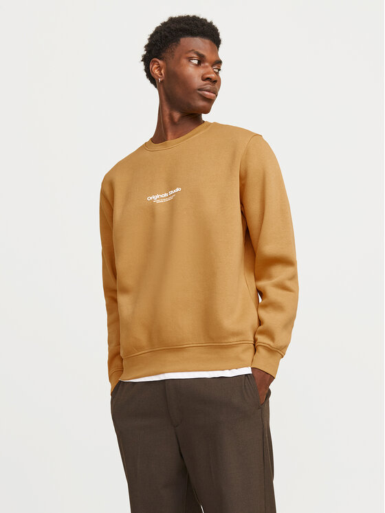 Jack&Jones Mikina Vesterbro 12241694 Béžová Relaxed Fit