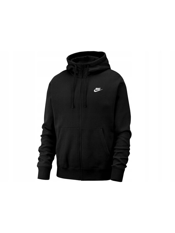 Nike Nike Felpa NSW Club Fleece FZ Hoodie Nero Regular Fit
