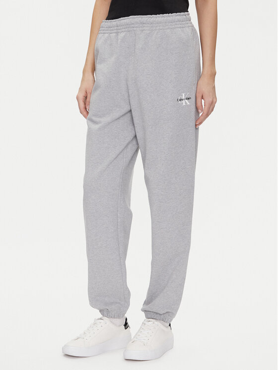 Calvin Klein Jeans Calvin Klein Jeans Pantaloni trening Monologo LV047B235G Gri Regular Fit