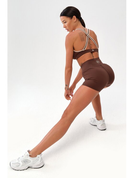 ROUGH RADICAL ROUGH RADICAL Pantaloncini sportivi MOCHA ACTIVE SHORTS Marrone Slim Fit