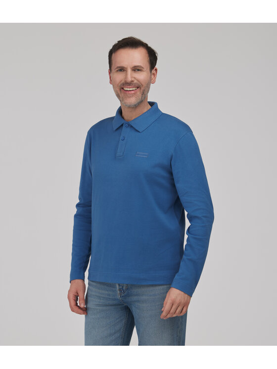 Lee Cooper Lee Cooper Polo MARIO Niebieski Regular Fit
