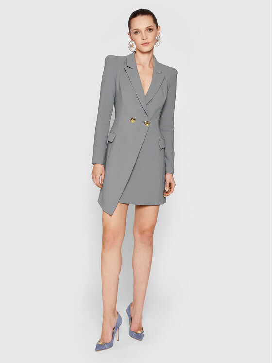 Abito da cocktail AB-091-16E3-V449 Grigio Slim Fit...