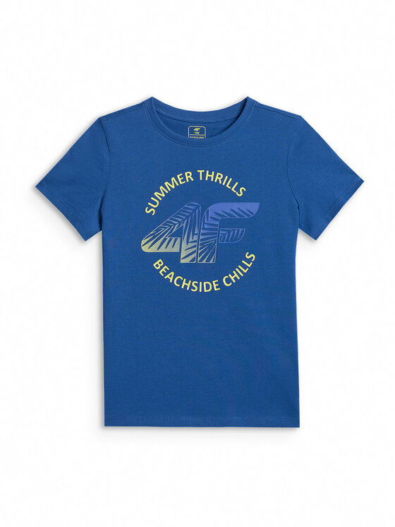 4F 4F T-Shirt BEACHSIDE CHILL Niebieski Loose Fit