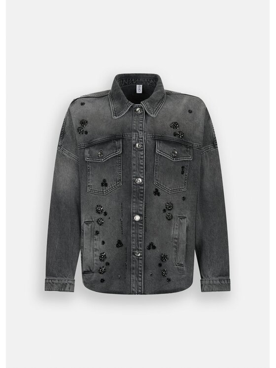 Liu Jo Liu Jo Giacca di jeans UF5111D485487455 Nero Regular Fit