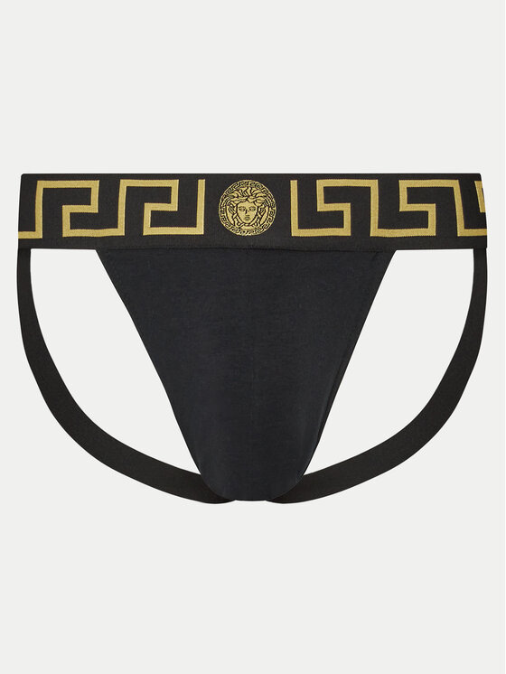 Versace Versace Slipy Jock Strap AUU01017 1A10011 Černá