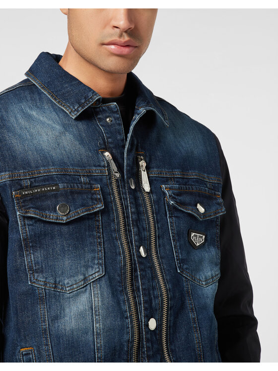 PHILIPP PLEIN PHILIPP PLEIN Kurtka jeansowa 27837 Kolorowy Regular Fit