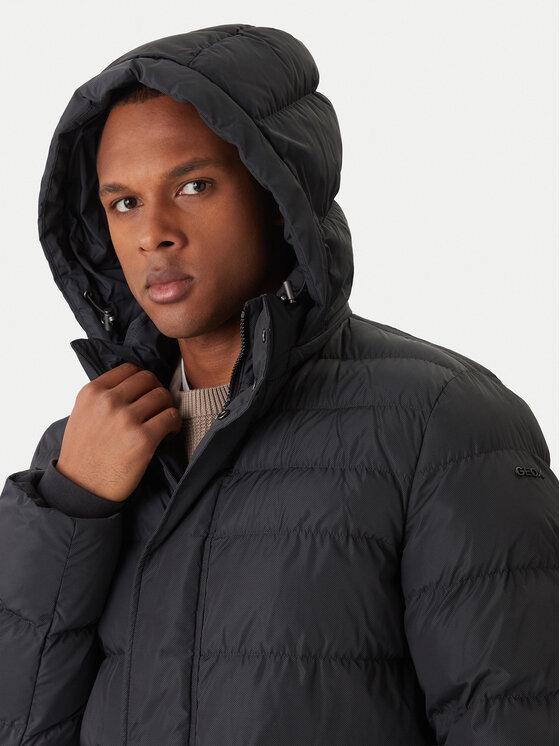 Geox Geox Zimné bundy Leitan M5628C T3266 F9112 Čierna Regular Fit