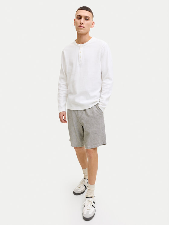 Jack & Jones Jack & Jones Bavlnené šortky Ace Mykonos 12269376 Écru Regular Fit