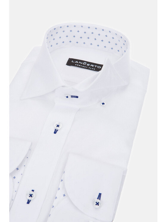 Lancerto Lancerto Koszula Almeria 5 KO051220000057 Biały Regular Fit