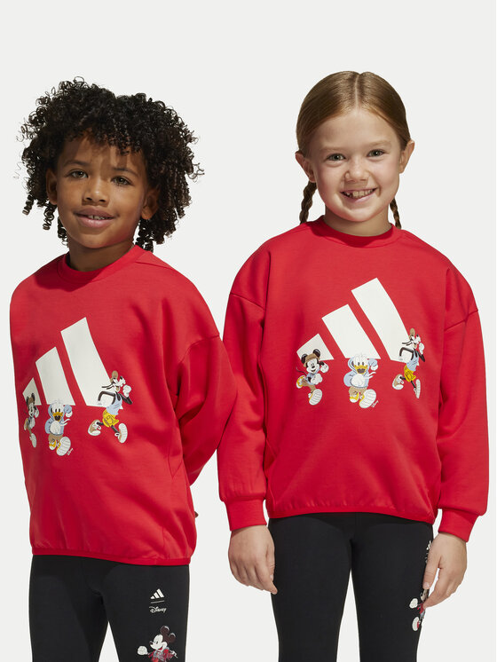 adidas adidas Світшот Disney Mickey Mouse JF3640 Червоний Loose Fit